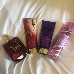 b&bw and victoria secret lotions/perfumes